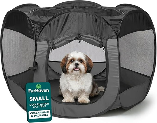 FurHaven Soft-Sided Dog & Cat Playpen, Portable Foldable Indoor & Outdoor Pet by FurHaven
