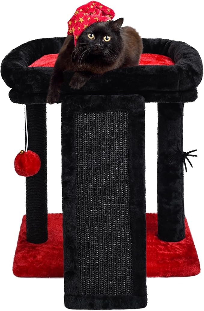 SYANDLVY Small Gothic Cat Tree for Indoor Cats, Scratching Board by SYANDLVY
