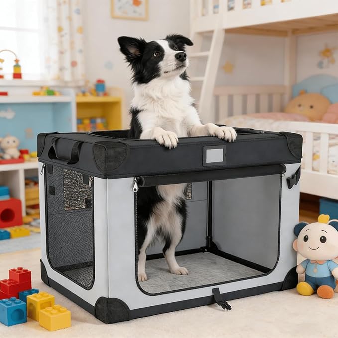 36 Inch Collapsible Travel Dog Crate - Image 7