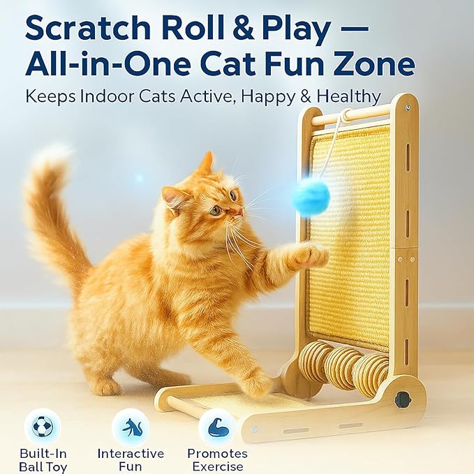 32" Sisal L Shaped Cat Scratch Pad - Image 8