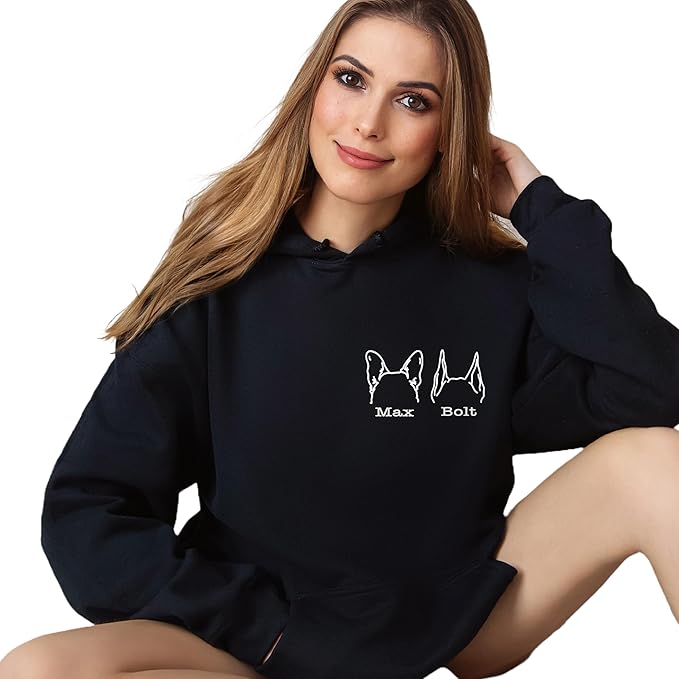 Custom Dog Mom Shirt Personalized Dog Ears Sweatshirt - Image 3