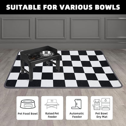 PUPTECK Dog Food Mat, Absorbent Pet Cat Feeding Mat - Image 6