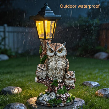 Solar Garden Owl Statue Lights, Large Owl Figure - Image 6