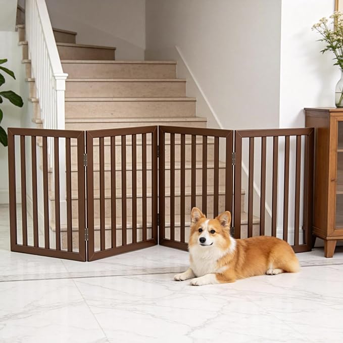 Dog Gate Indoor, Freestanding Dog Fence - Image 2