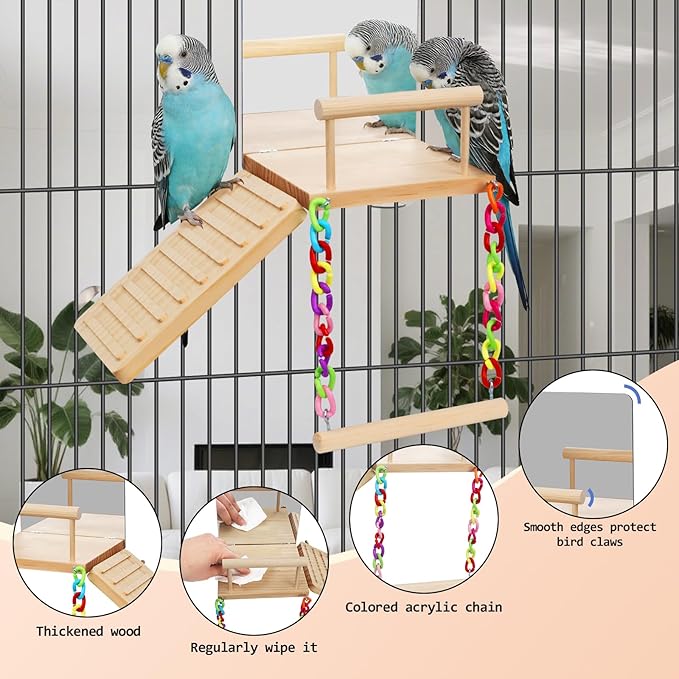 Bird Perches Platform Swing - Image 6
