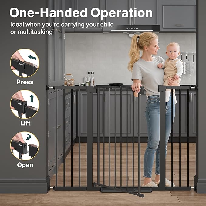 Cumbor 36" Extra Tall 29.7-51.5" Baby Gate - Image 8