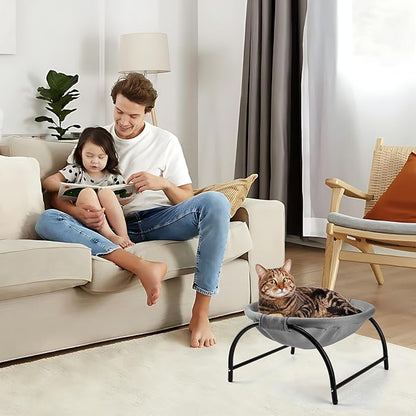 LIFLIX Raised Cat Hammock Bed, Free Standing Cat Cot - Image 7