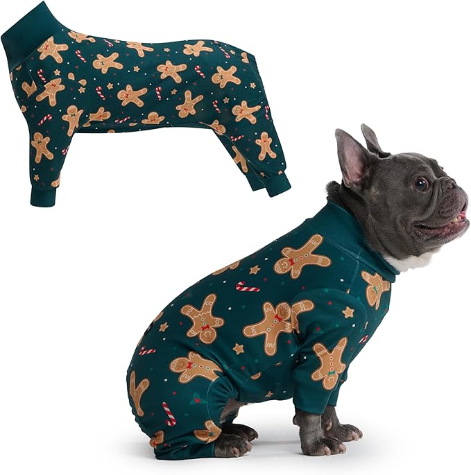 Spark Paws Dog Christmas Pajama, Dog Recovery Suit Male, Ultra-Soft and 4-Way by SparkPaws