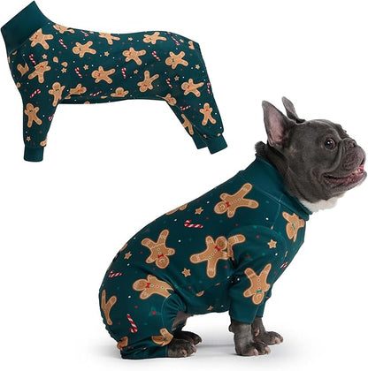 Spark Paws Dog Christmas Pajama, Dog Recovery Suit Male, Ultra-Soft and 4-Way by SparkPaws