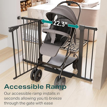 Cumbor 30-46" Baby Gate for Stairs, Mom's Choice Awards Winner-Auto Close Dog - Image 6