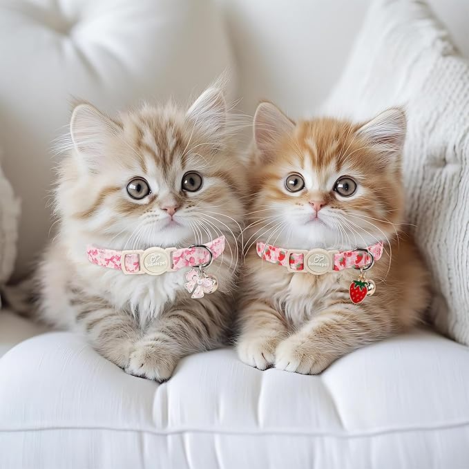 2 Pack Pink Cat Collars - Image 2