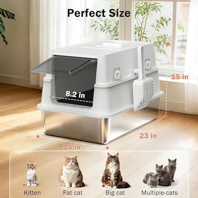 Stainless Steel Litter Box - Image 6