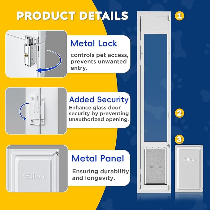 Large Dog Door for Sliding Glass Door, Openable Pet Door for Sliding Glass - Image 6