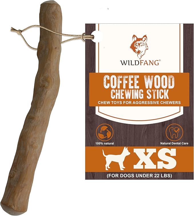 Wildfang® Coffee Wood Dog Chew, XS – Tough Chew Toys by Wildfang%C2%AE