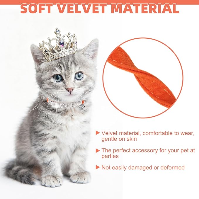 EXPAWLORER Soft Velvet Safe Cat Collars - Image 6