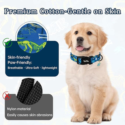 Dinosaur Dog Collar, Cute Boy Dog Collars - Image 3