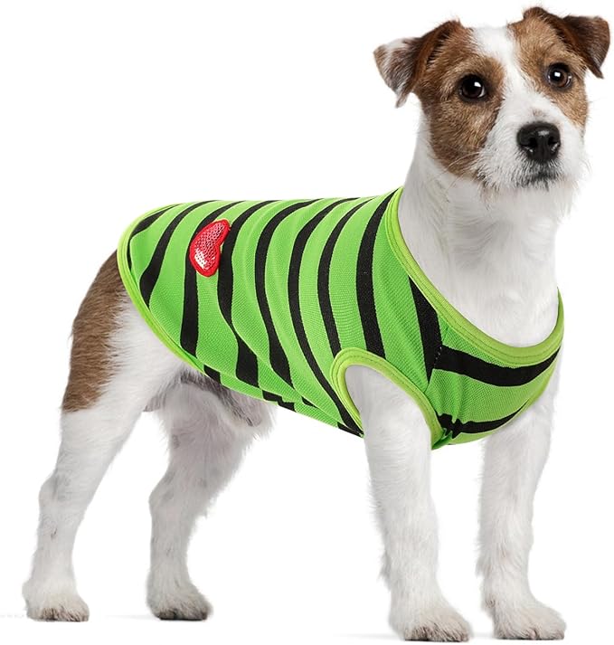 Dog Shirts for Large Dogs, Striped T-Shirts Pets Vest Pet Apparel Tee Shirts by PREFERHOUSE
