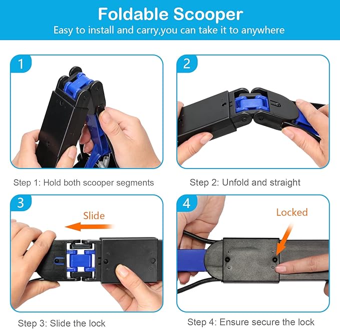 UPSKY Pooper Scooper for Large Small Dogs, Folding Dog Poop Scooper, Sturdy - Image 6