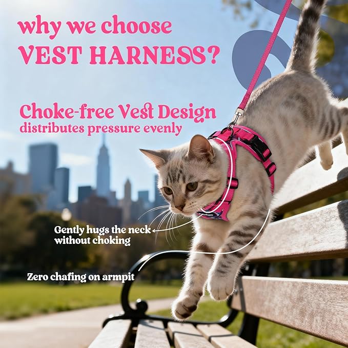 rabbitgoo Cat Harness and Leash Set, Escape Proof Kitten Harness - Image 3