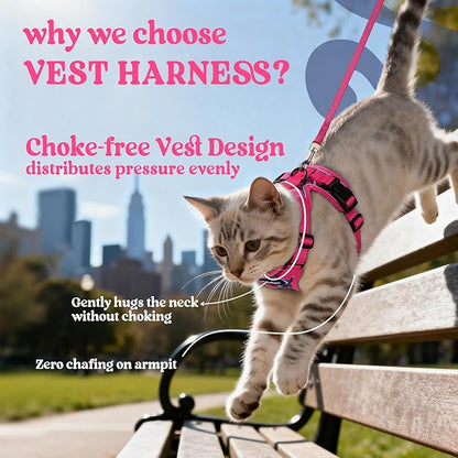 rabbitgoo Cat Harness and Leash Set, Escape Proof Kitten Harness - Image 3