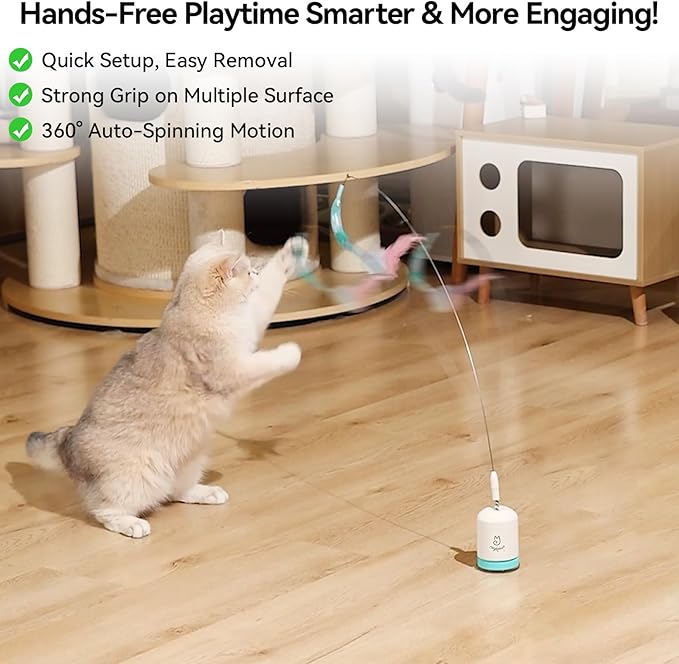 Migipaws Interactive Automatic Cat Teaser Wand Toy - Image 5