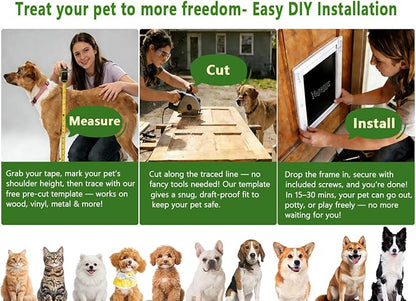 Dog Door for Daily in & Out Access, Magnetic Pet Door - Image 4