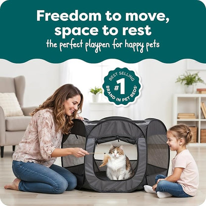 FurHaven Soft-Sided Dog & Cat Playpen, Portable Foldable Indoor & Outdoor Pet - Image 2