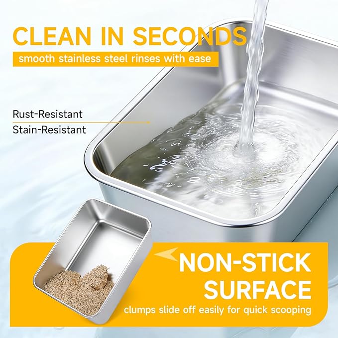 Stainless Steel Litter Box - Image 5