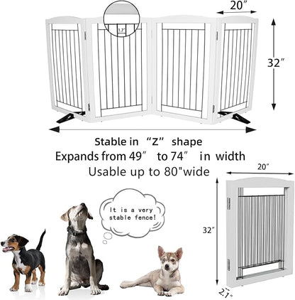 ZJSF Freestanding Dog Fence Indoor, Foldable Dog Gate - Image 7