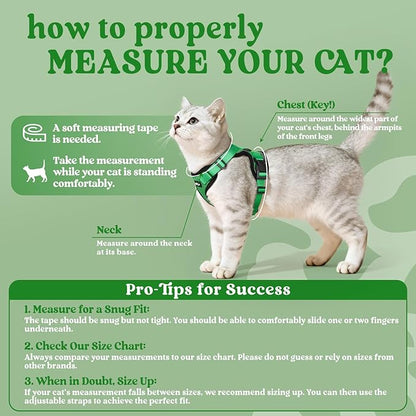 rabbitgoo Cat Harness and Leash Set, Escape Proof Kitten Harness - Image 2