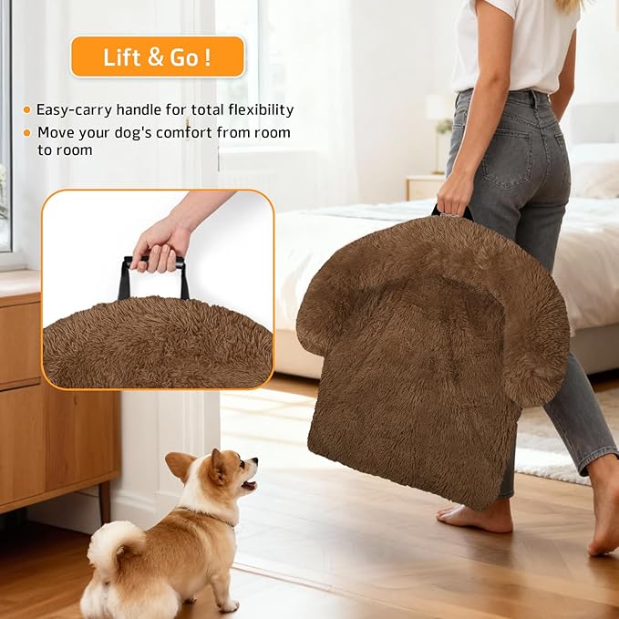 GGIB Calming Dog Bed Fluffy Plush Dog Mat - Image 3