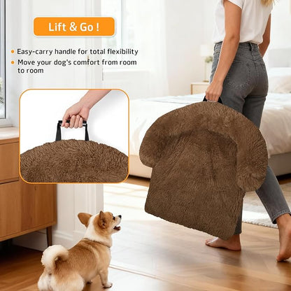 GGIB Calming Dog Bed Fluffy Plush Dog Mat - Image 3