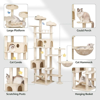 Meecal 79inch Heavy Duty Cat Tree - Image 2