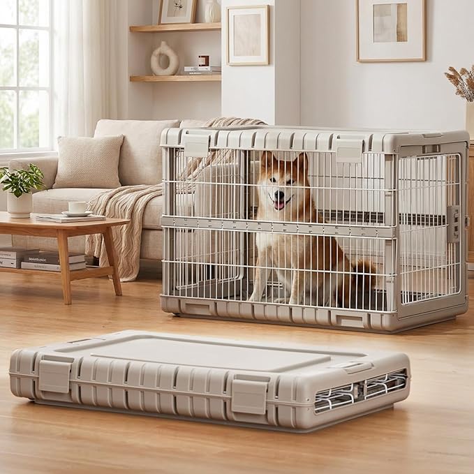 ZOMISIA Collapsible Dog Crate for Large Dogs by Zomisia