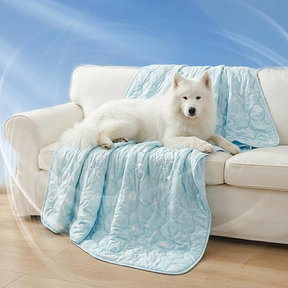 NWK Dog Cooling Blanket, Q-Max>0.345, Ice Silk Cool to Touch Material, by NWK