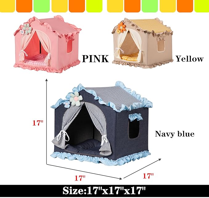 Denim Blue Indoor Dog House - Image 4