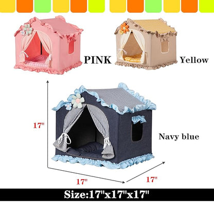 Denim Blue Indoor Dog House - Image 4