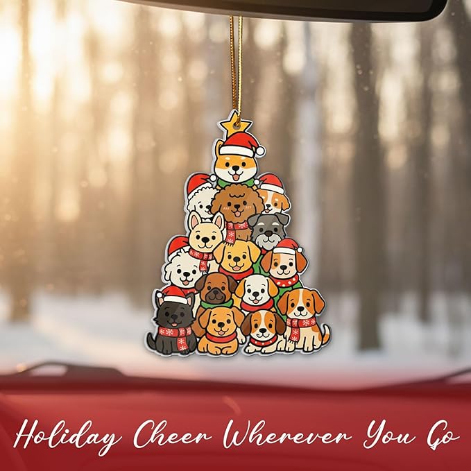 Funny Pet Ornament Gift for Dog Mom, Dog Christmas Tree Ornament, 2025 - Image 4
