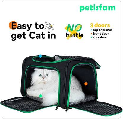 Quick-in Pet Carrier Bag for Cats & Dogs. Airy Mesh Windows Let Fur-Kids See - Image 2