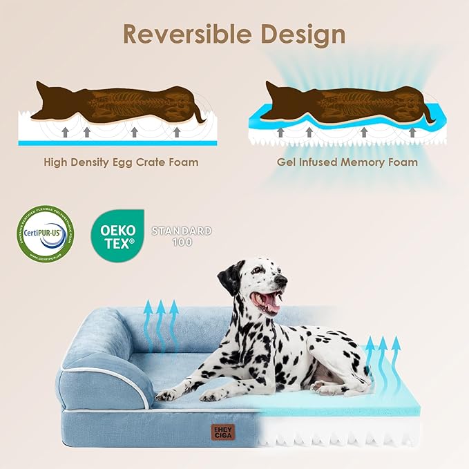EHEYCIGA Orthopedic Dog Beds for Extra Large Dogs, Waterproof Memory Foam XL - Image 4