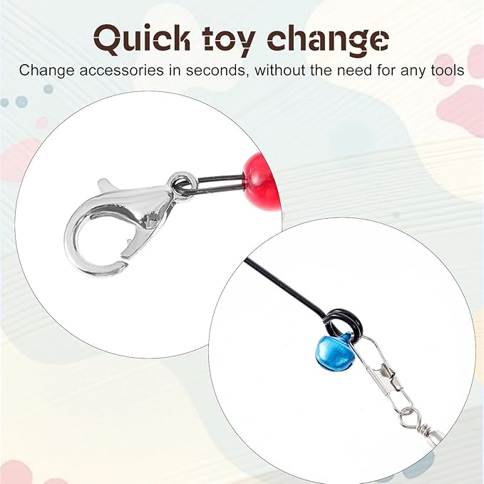Cat Toys Wand Cat Fishing Pole Toy Cats Teaser Toys - Image 5