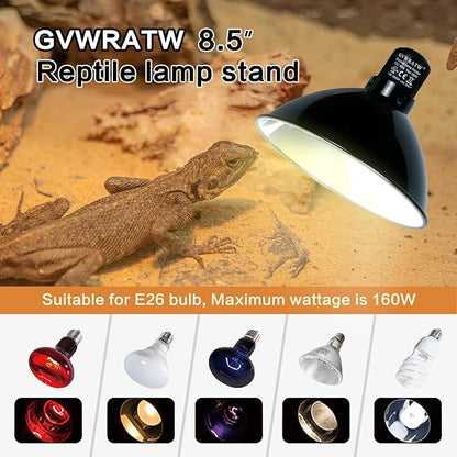 8.5-inch Standard Lamp Dome for Reptile Heating Lamps, Ceramic Heat Emitters - Image 6