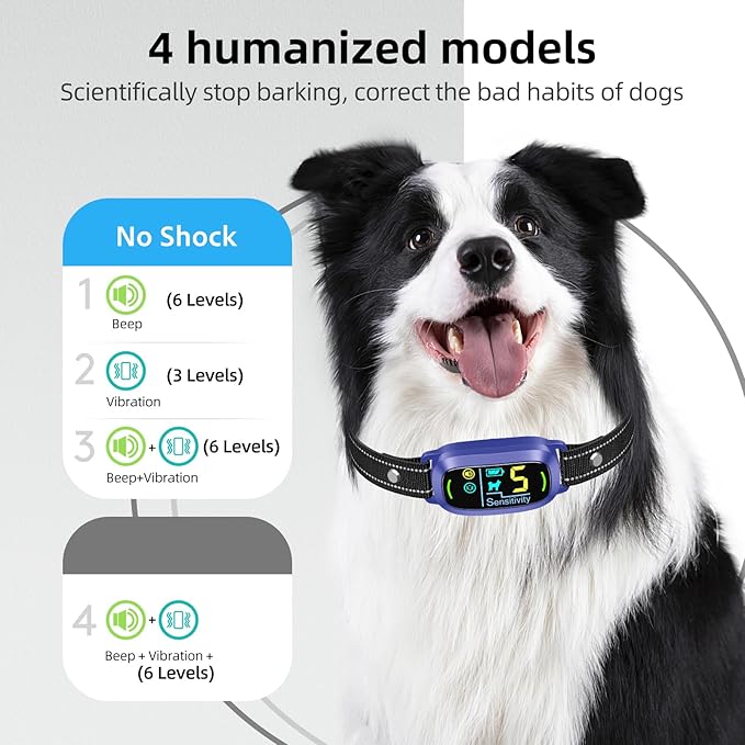 FAFAFROG Dog Bark Collar, Rechargeable Smart Collar, Anti Barking Training - Image 4