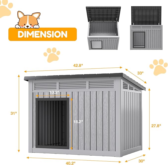 Fancyango Large Dog House for Indoor & Outdoor - Image 8