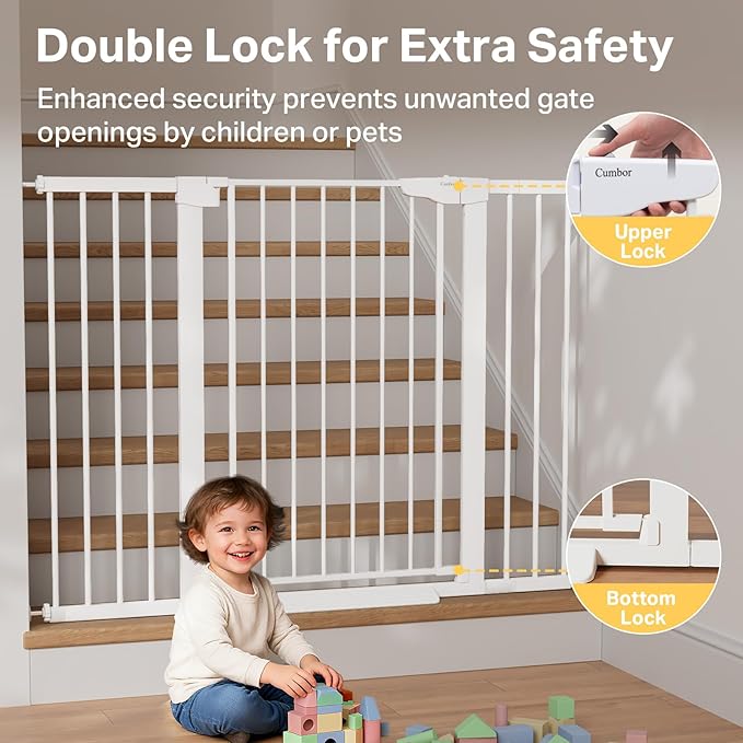 Cumbor 36" Extra Tall 29.7-51.5" Baby Gate - Image 4