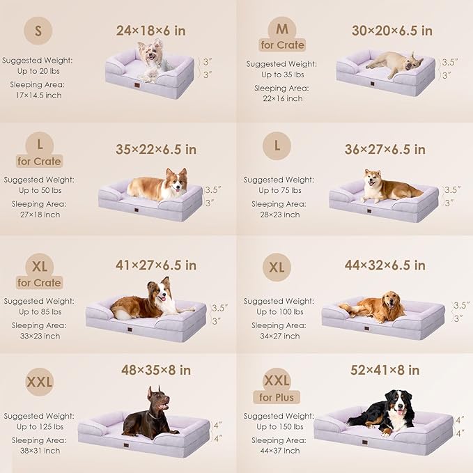 EHEYCIGA Orthopedic Dog Bed for Small Dogs, Waterproof Memory Foam Small Pet - Image 2