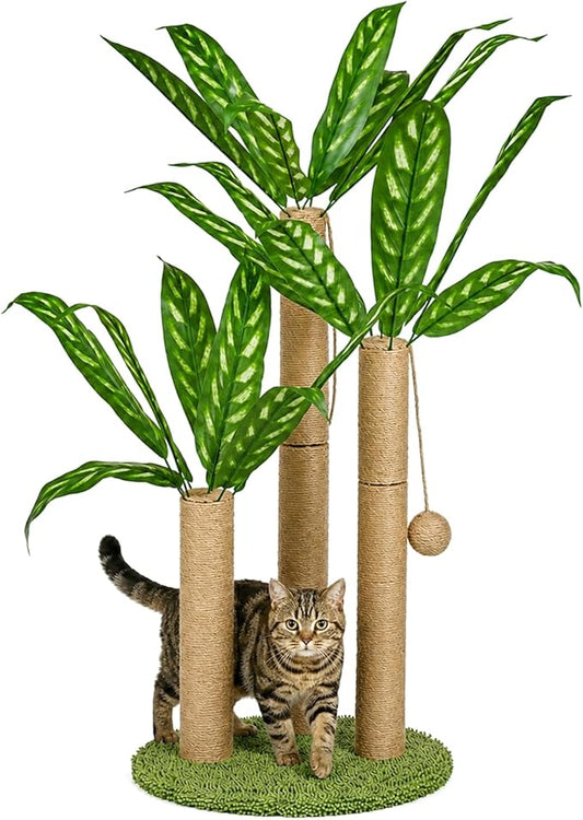 LEMONDA 31.5Inch Cat Scratching Post, Cat Scratcher Tree by LEMONDA
