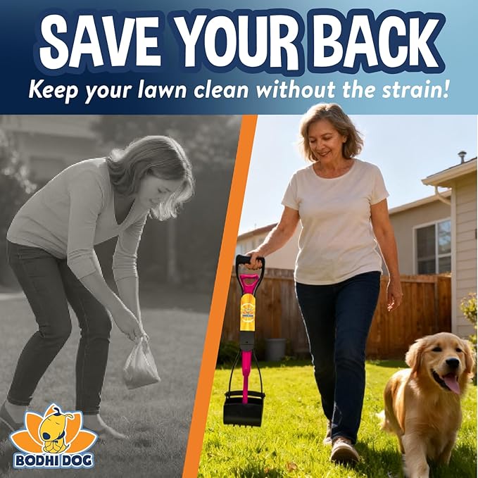 Bodhi Dog Complete Poo Pack- 24" Pooper Scooper, Poop Bags, & Waste Bag Holder - Image 2
