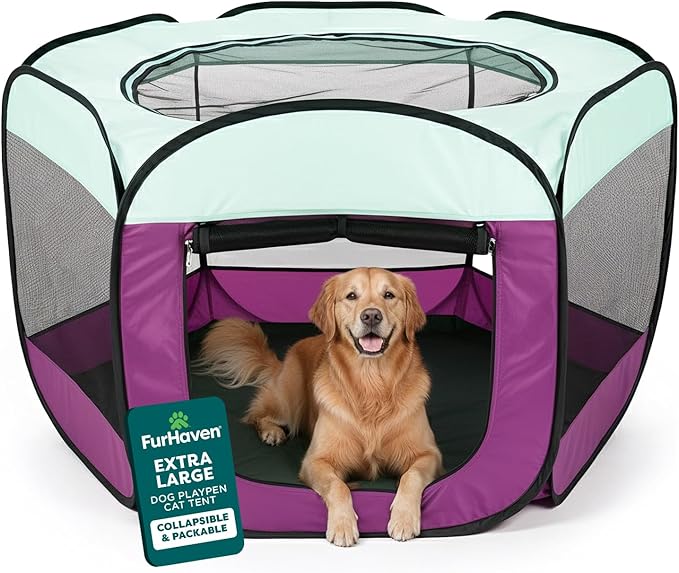 FurHaven Soft-Sided Dog & Cat Playpen, Portable Foldable Indoor & Outdoor Pet by FurHaven
