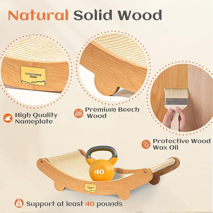 CHEERHOME PETS Sisal Cat Scratcher Bed - Image 4